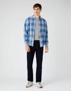 Wrangler Greensboro Straight Denim Jeans Black Back -Cheap Class Garb Store w15qqc77d 2