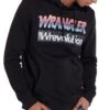 Wrangler Overhead Retro Logo Hoodie Black 1 Wrangler Overhead Retro Logo Hoodie Black -Cheap Class Garb Store w6560ih01 black 1