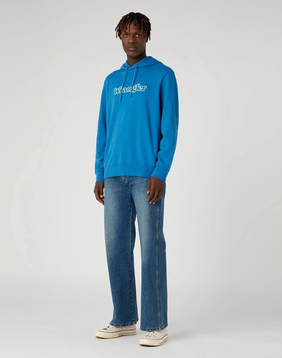 Wrangler Graphic Logo Hooded Sweatshirts Deep Water 7 Wrangler Graphic Logo Hooded Sweatshirts Deep Water - Image 5