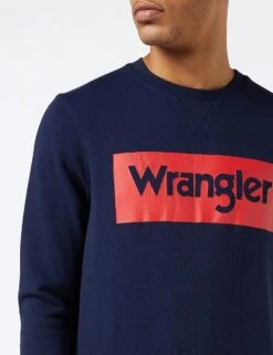Wrangler Logo Crew Neck Sweatshirts Navy 7 Wrangler Logo Crew Neck Sweatshirts Navy -Cheap Class Garb Store w6msha114 2