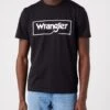 Wrangler Frame Logo Crew Neck T-Shirt Black -Cheap Class Garb Store w70jd3100 1