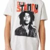 Wrangler Bob Marley Stand Up T-Shirt Grey -Cheap Class Garb Store w782eem00 1