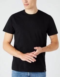 Wrangler 2 Pack Short Sleeve T-Shirt White/Black -Cheap Class Garb Store w7badh100 1