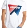 Wrangler Festival Crew Neck Box Logo T-shirt White