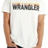 Wrangler Festival Crew Neck Graphic Logo T-shirt Vintage White -Cheap Class Garb Store w7c12fkkr mosaic
