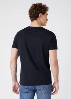 Wrangler Logo Crew Neck T-Shirt Black -Cheap Class Garb Store w7msd3100 1