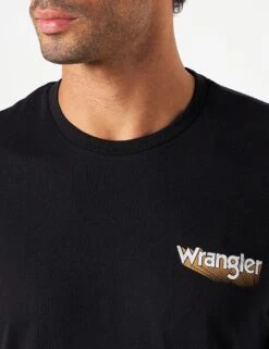 Wrangler Logo 2.0 Crew Neck T-Shirt Black -Cheap Class Garb Store w7x9d3100 1